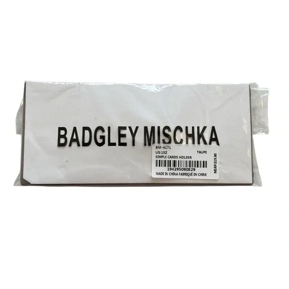 Badgley Mischka Taupe 7 Card Holder - Picture 4 of 4